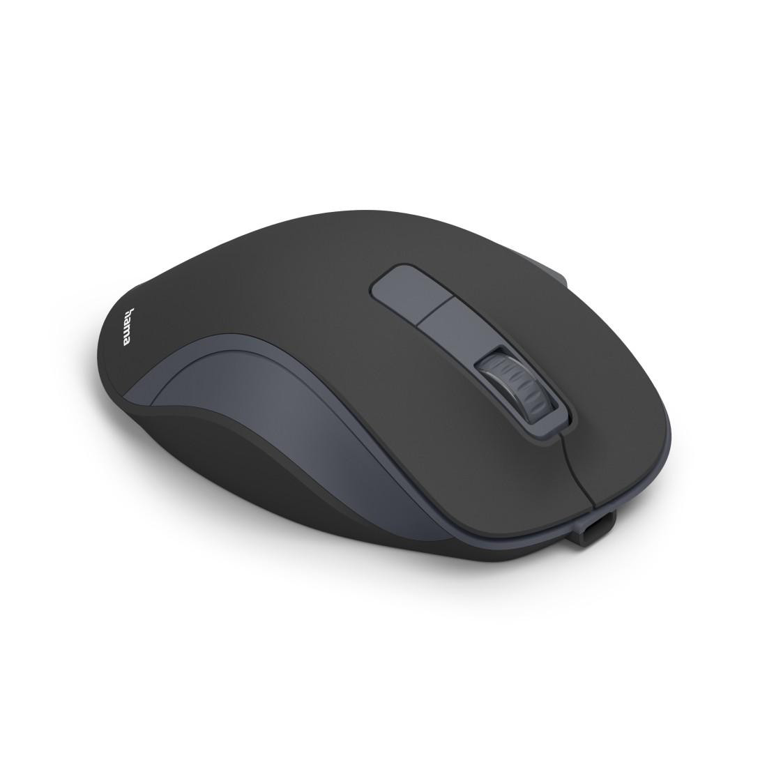 Мишка HAMA WM-500 Recharge, безжична, оптична, 6 бутона, 800/1200/1600 DPI, безшумна - HAMA-173081 - 6