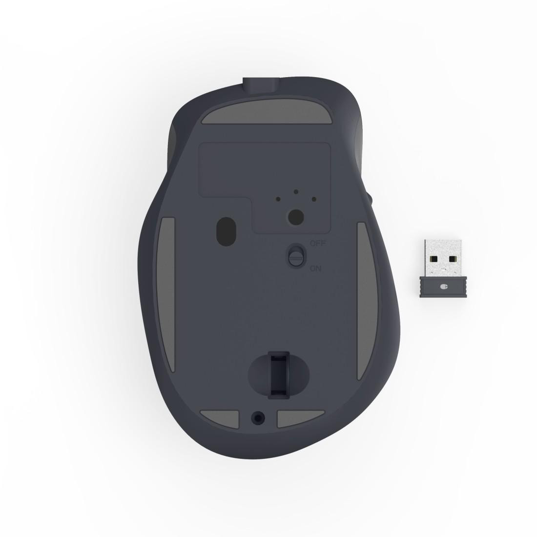 Мишка HAMA WM-500 Recharge, безжична, оптична, 6 бутона, 800/1200/1600 DPI, безшумна - HAMA-173081 - 8