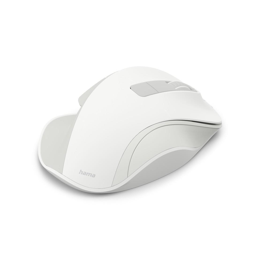 Мишка HAMA WM-500 Recharge, безжична, оптична, 800/1200/1600 DPI, безшумна, бяла - HAMA-173082 - 5