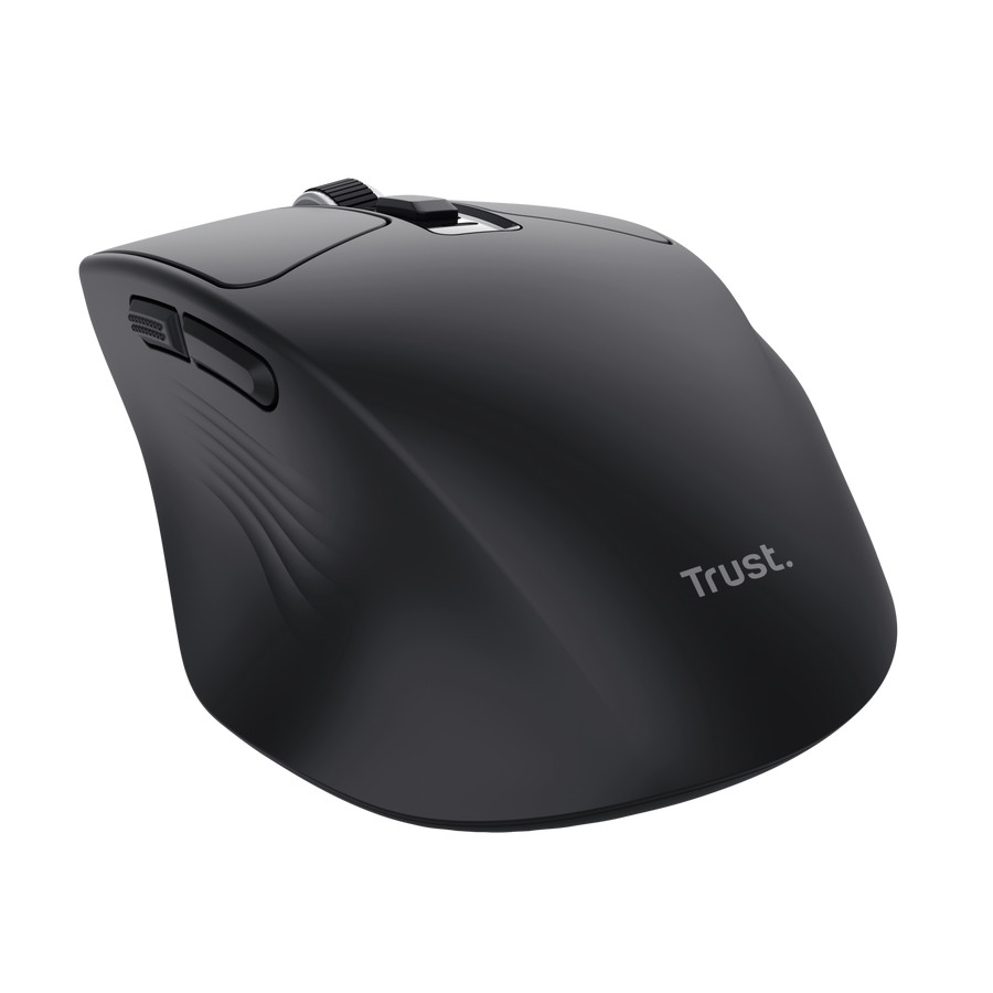 Мишка TRUST Niven Comfort, безжична, Wireless/Bluetooth, 800-3200 DPI, 7 бутона, черна - 26021 - 4