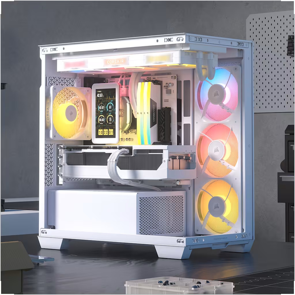 Водно охлаждане за процесор CORSAIR iCUE LINK TITAN II 360 RX LCD White, 360mm, 3x120mm, Intel/AMD - CW-9061046-WW - 10