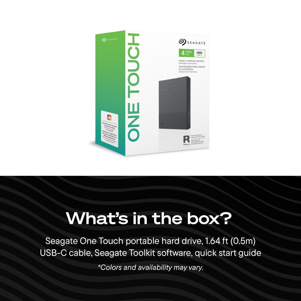 Външен HDD диск Seagate One Touch, 2.5", 2TB, USB 3.0 - STNR2000400 - 2