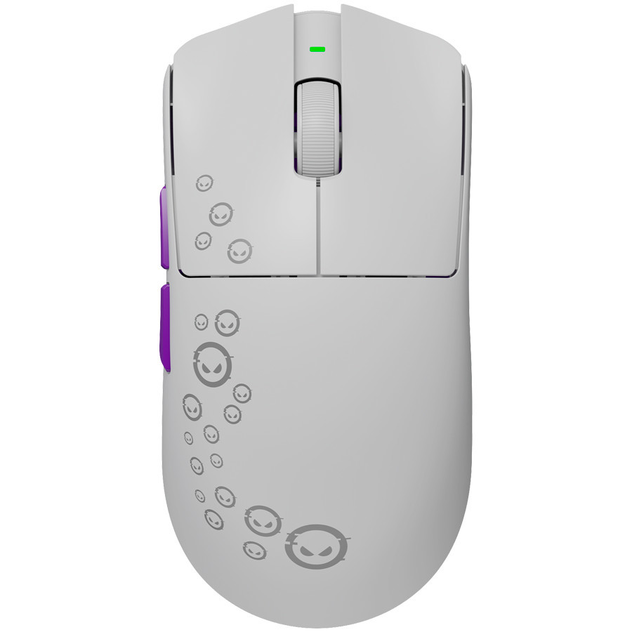 Геймърска мишка LORGAR MSP81W Pro, безжична, PixArt 3950, 30000 DPI, Bluetooth/RF, бяла - LRG-MSP81W-WH - 1