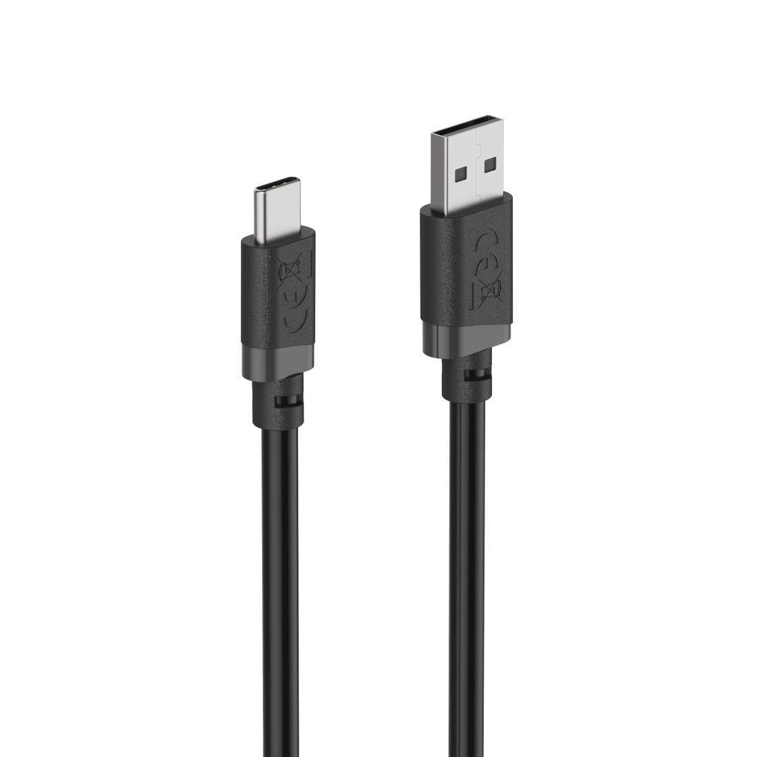 USB кабел HAMA Essential, USB-A към USB-C, 1 м, 480Mbit/s, 3A, черен - HAMA-201811 - 3