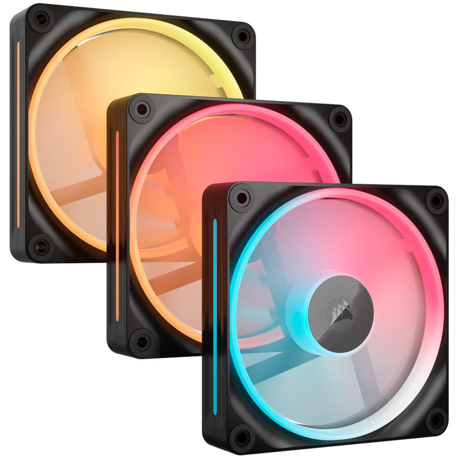 Вентилатор за кутия CORSAIR iCUE LINK LX120-R RGB, 120mm, 3x вентилатора, PWM, RGB - CO-9051050-WW - 1
