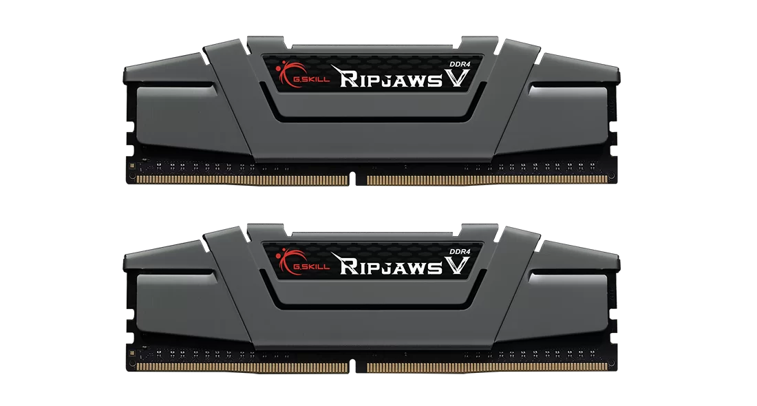 RAM памет G.SKILL 16GB(2x8GB) DDR4 3200MHz CL16 Ripjaws V Dark Gray - F4-3200C16D-16GVGB