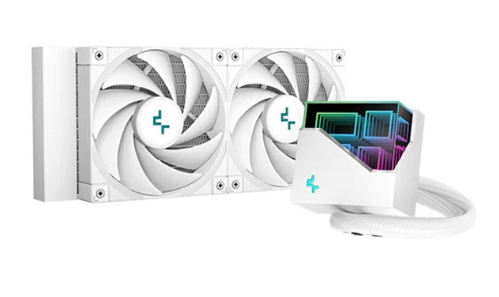 Водно охлаждане за процесор DeepCool LT520 WH, LGA 1700/AM5 - R-LT520-WHAMNF-G-1