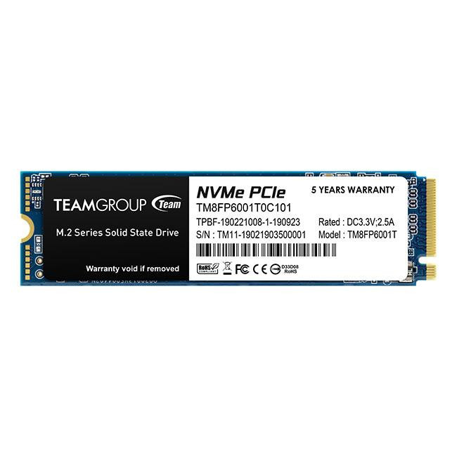 SSD диск Team Group 1TB MP33, M.2 2280 PCI-e 3.0 x4 NVMe - TM8FP6001T0C101