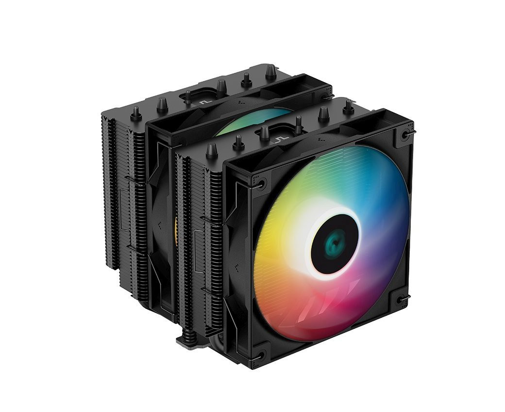 Охладител за процесор DeepCool AG620 BK, Addressable RGB, Dual-Tower, LGA1700/AM5 - R-AG620-BKANMN-G-2