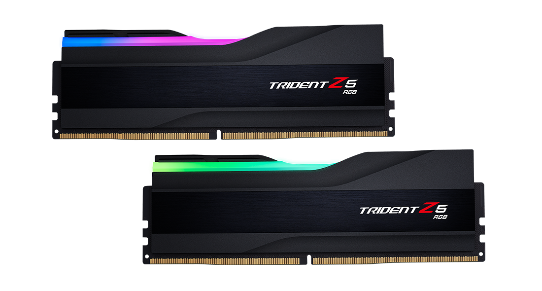 RAM памет G.SKILL 32GB(2x16GB) DDR5 PC5-48000 6000MHz Trident Z5 Black RGB CL36 - F5-6000J3636F16GX2-TZ5RK