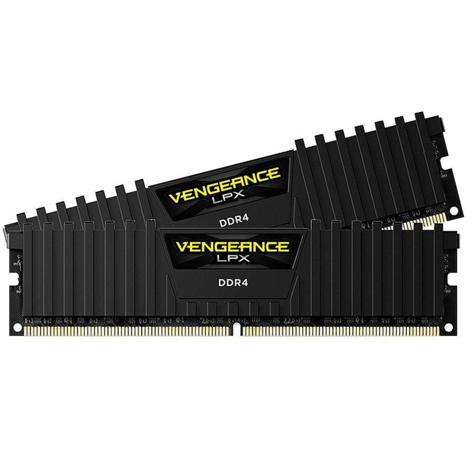 RAM памет Corsair 16GB(2x8GB) 3200MHz DDR4 Vengeance LPX black Heatspreader, Black - CMK16GX4M2E3200C16