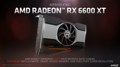 Графичната карта AMD Radeon RX 6600 XT поставя нови стандарти за висока кадрова скорост и ясни изображение в РС игрите с резолюция 1080p Графичната карта AMD Radeon RX 6600 XT поставя нови стандарти за висока кадрова скорост и ясни изображение в РС игрите с резолюция 1080p