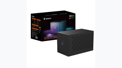 AORUS RTX 5090 AI BOX - първата десктоп eGPU с водно охлаждане