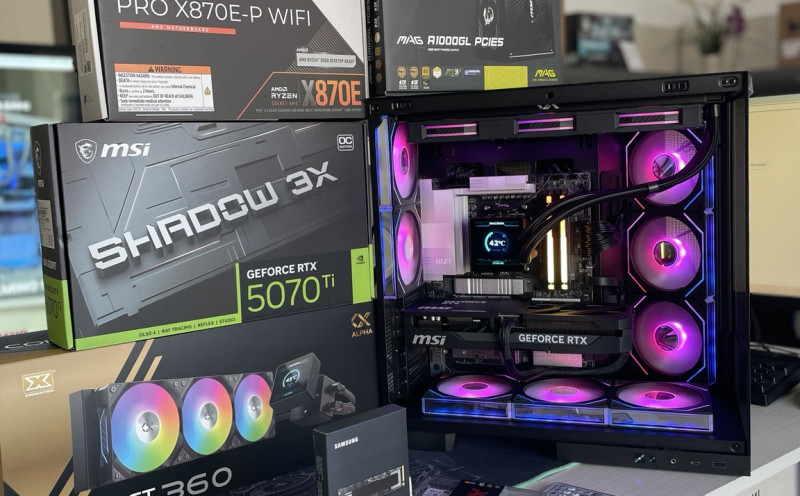 От обаждане до готов компютър за трейдинг и gaming за 6 часа - Ryzen 7 9800X3D + RTX 5070 Ti