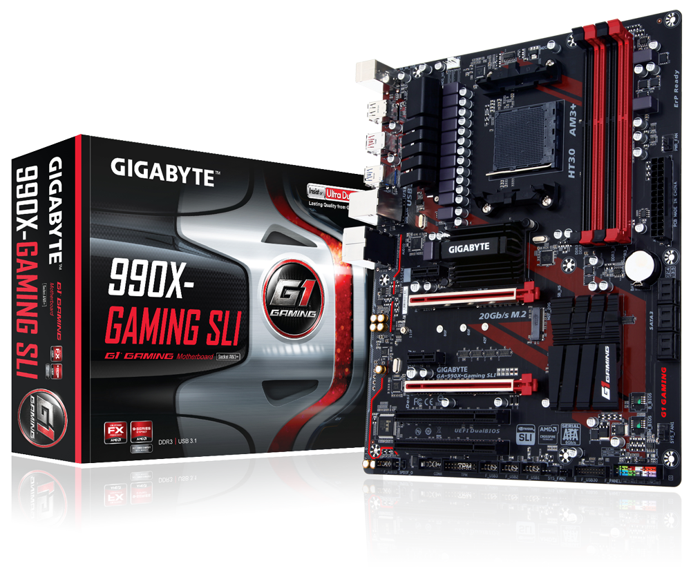 Дънна платка Gigabyte GA-990X-Gaming SLI AM3+