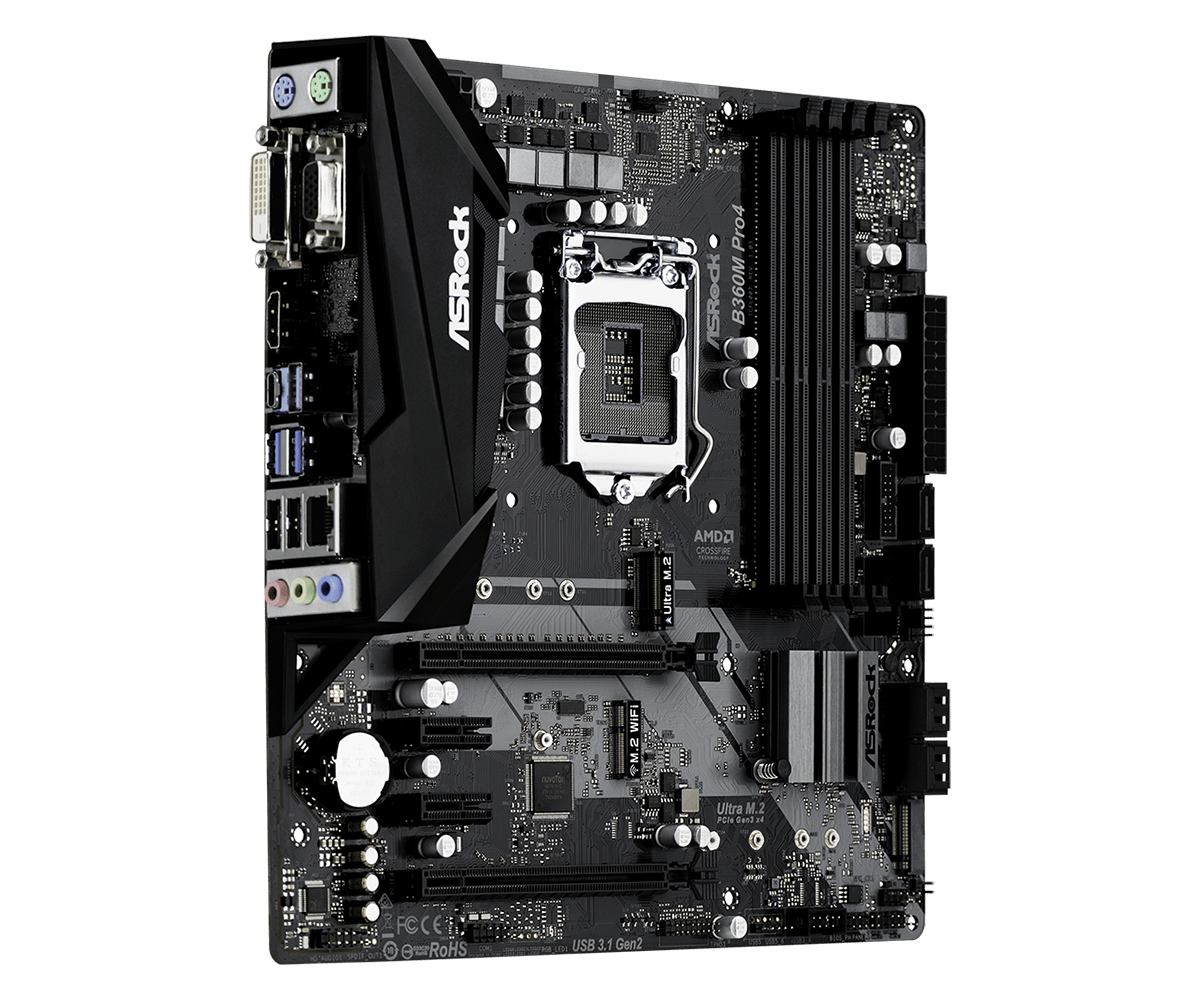 Дънна платка Asrock B360M PRO4