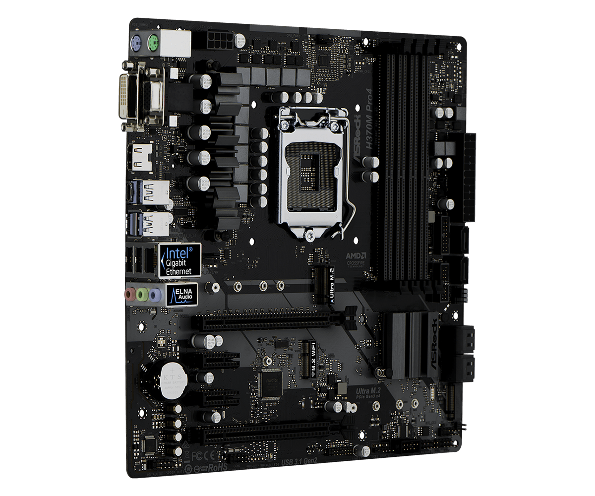 Дънна платка Asrock H370M PRO4