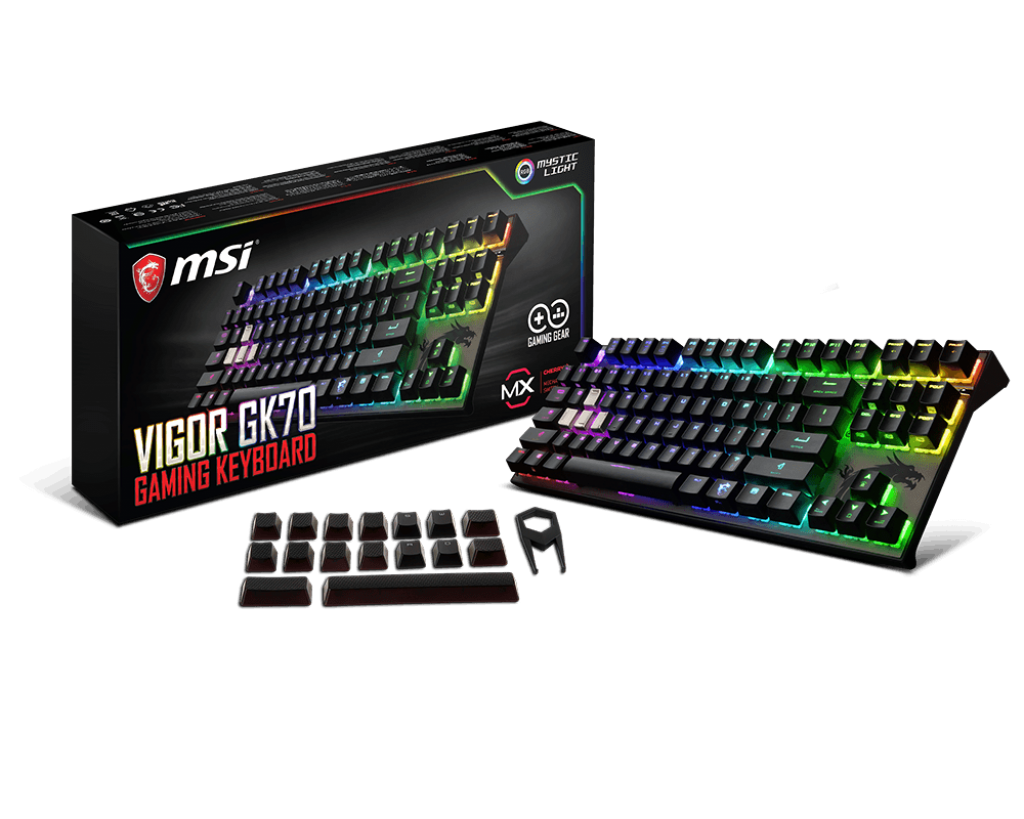 Механична геймърска клавиатура MSI Vigor GK70 US RGB