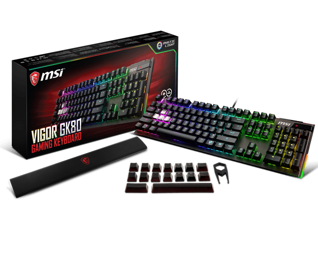 Механична геймърска клавиатура MSI Vigor GK80 US RGB