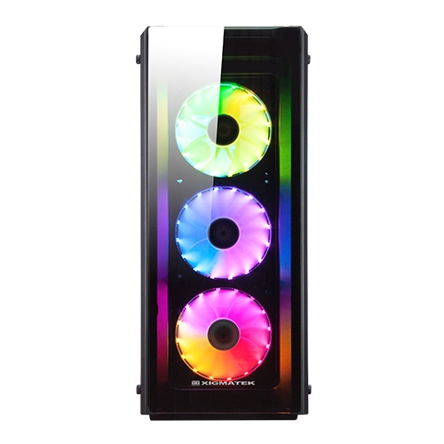 Кутия за компютър Xigmatek Astro А с 4 RGB вентилатора