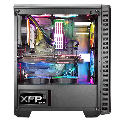 Кутия за компютър Xigmatek Astro А с 4 RGB вентилатора