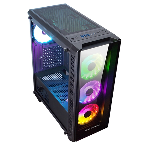 Кутия за компютър Xigmatek Astro А с 4 RGB вентилатора