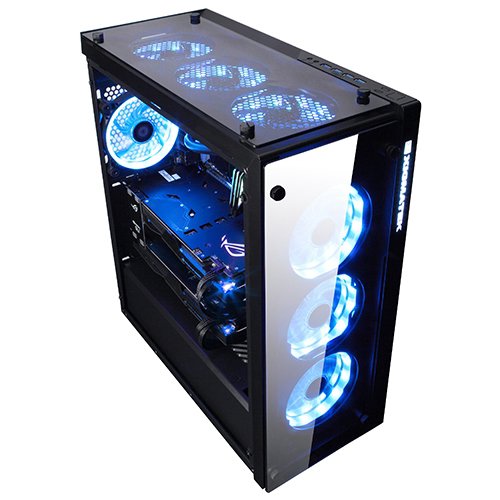 Кутия за компютър Xigmatek Prosper с 4 RGB вентилатора
