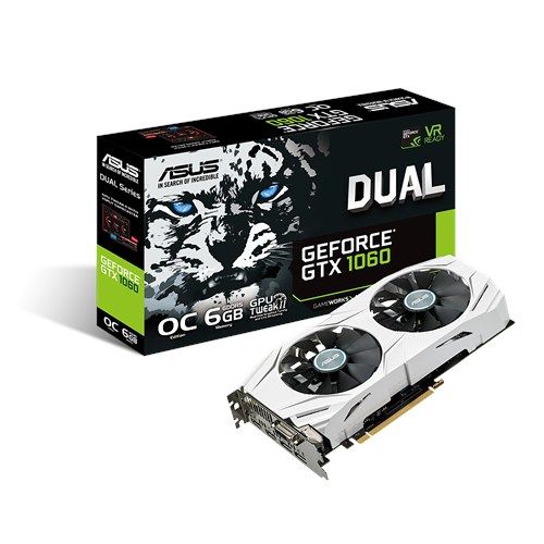 Видео карта Asus Dual Nvidia GeForce GTX 1060 6GB OC GDDR5