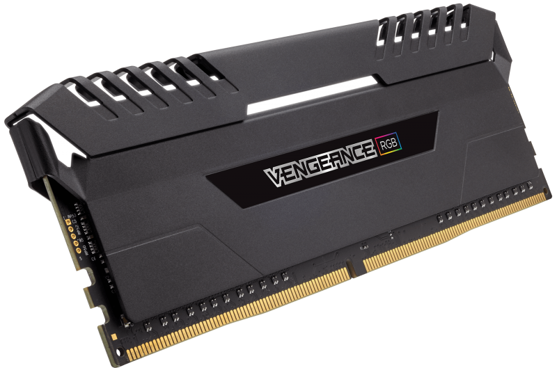 2x8GB DDR4 3000MHz Corsair Vengeance Black Heat spreader с RGB LED