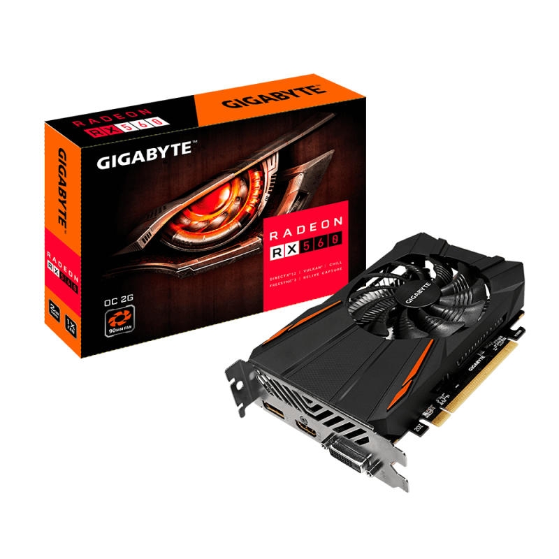 Gigabyte AMD Radeon RX560 Gaming OC 2GB GDDR5