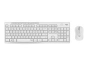 Безжичен комплект клавиатура с мишка Logitech MK295 Silent, бял - 920-009824