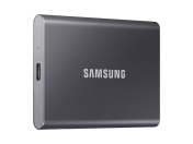 Външен SSD диск Samsung T7 2TB USB 3.2, Titanium - MU-PC2T0T/WW