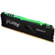 RAM памет Kingston 8GB 3000MHz FURY Beast Black RGB - KF430C15BBA/8
