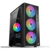 Кутия за компютър 1stPlayer A7 RGB, 500W PSU, с 4бр вентилатори - A7-500BS-G6