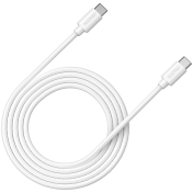Кабел за бързо зареждане & AV трансфер на данни, USB-C to USB-C, бял- CNS-USBC12W