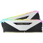 RAM памет Corsair 32GB(2x16GB) 3600MHz DDR4, 18-22-22-42, XMP 2.0, VENGEANCE RGB RT, 1.35V, за AMD Ryzen - CMN32GX4M2Z3600C18W