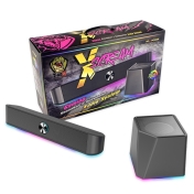 Аудио система Roxpower ST-GS193 XScream RGB, черен