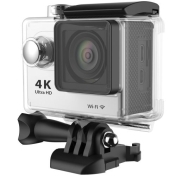 Спортна екшън камера POPcam H9 FullHD 60fps бяла с дисплей
