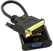 Адаптер VCom Adapter DVI-D 24+1 M -> VGA F Active - CG491-0.15m