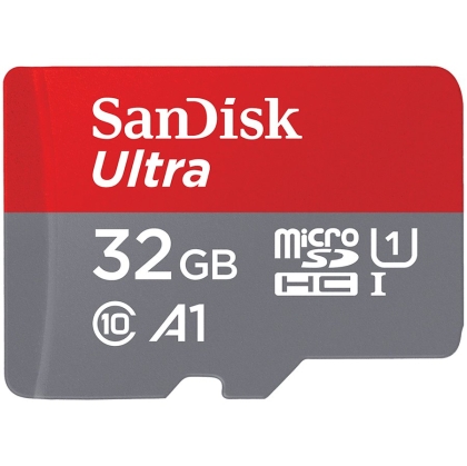 Карта памет Sandisk 32GB Ultra microSDHC + SD Adapter 120MB/s A1 Class 10 UHS-I - SDSQUA4-032G-GN6MA