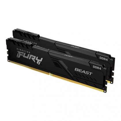 RAM памет Kingston 16GB(2x8GB) 3200MHz FURY Beast Black - KF432C16BBK2/16