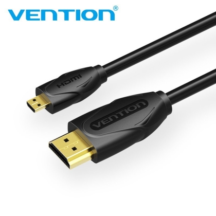 Кабел Vention Micro HDMI2.0 Cable 1.5M Black - VAA-D03-B150