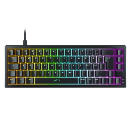 Геймърскa механична клавиатура Xtrfy K5 Black, 65% Hotswap RGB UK Layout Kailh Red - Xtrfy-1322
