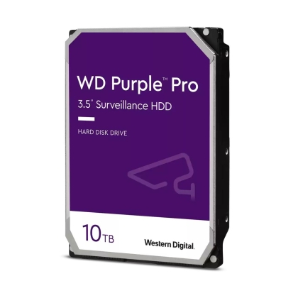 Твърд диск Western Digital 10TB Purple Pro Surveillance, 256MB, SATA 3 - WD101PURP