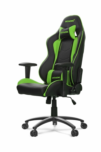  Геймърски стол AKRACING Nitro черен със зелени елементи