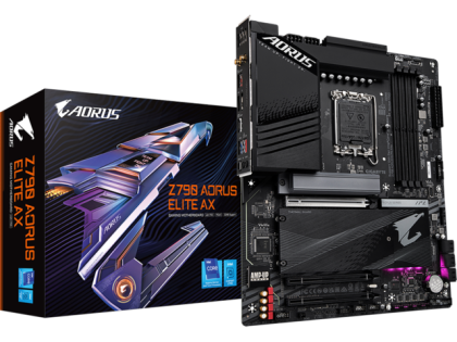 Дънна платка Gigabyte Z790 AORUS ELITE AX LGA1700, PCIe 5.0, ATX, Wi-Fi 6E, RGB Fusion, DDR5
