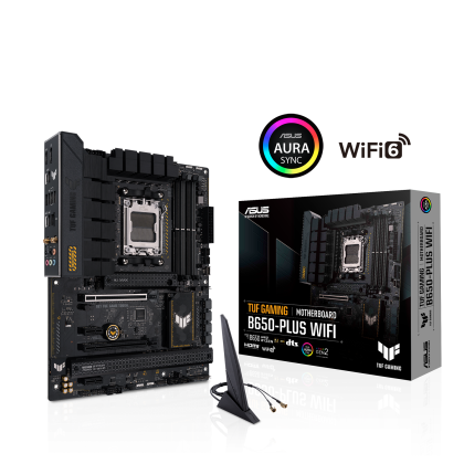Дънна платка Asus TUF GAMING B650-PLUS WIFI AM5, 4xDDR5 PCIe 4.0