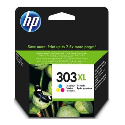  HP 303XL High Yield Tri-color Original Ink Cartridge - T6N03AE