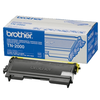 Brother TN-2000 Toner Cartridge for FAX-2820/2920, HL-2030/40/70, DCP-7010/7025, MFC-7225/7420/7820 series
