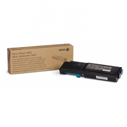 Xerox Phaser 6600/WorkCentre 6605 Cyan Standard Capacity Toner Cartridge, DMO